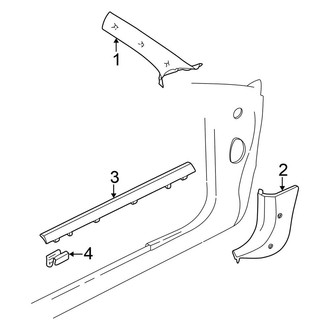 Chrysler OE - Pillars, Rocker & Floor - Interior Trim (Convertible)