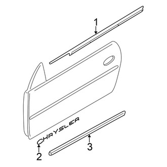Chrysler OE - Door - Exterior Trim (Convertible)