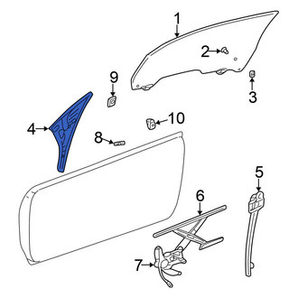 Chrysler OE - Front Left Window Channel