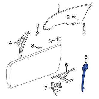 Chrysler OE - Rear Right Window Channel
