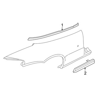 Chrysler OE - Quarter Panel - Exterior Trim (Convertible 2.4L / 2.7L)