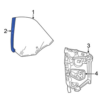 Chrysler OE - Rear Left Quarter Glass Seal