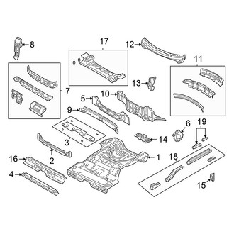 Chrysler OE - Rear Body & Floor - Rear Body (Convertible 2.4L / 2.7L)