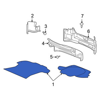 Chrysler OE - Rear Floor Carpet