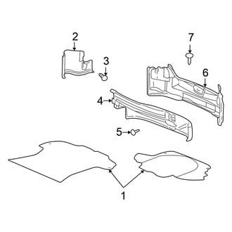 Chrysler OE - Rear Body & Floor - Interior Trim (Convertible 2.4L / 2.7L)