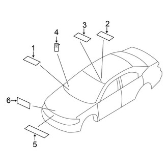 Chrysler OE - Information Labels - Labels (Convertible)