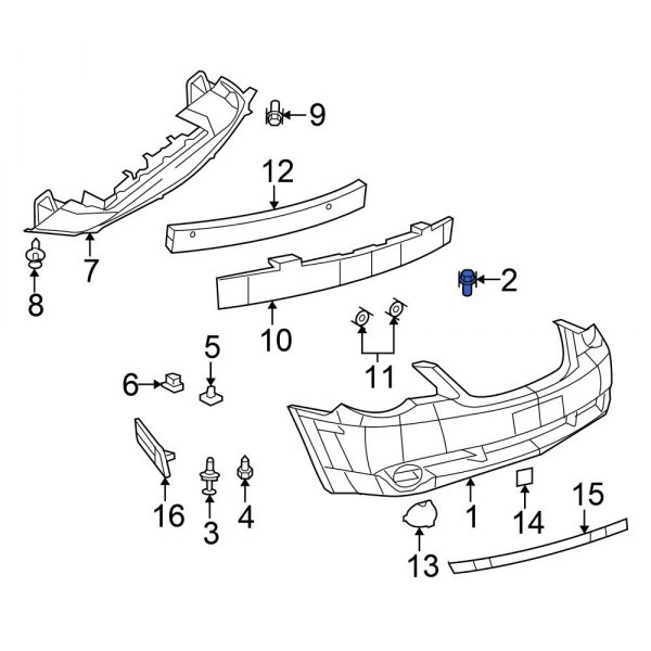 Bumper Cover Bolt