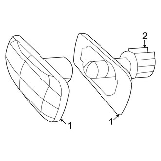 Chrysler OE - Front Lamps - Side Repeater Lamps (Convertible)