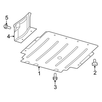 Chrysler OE - Radiator Support - Splash Shields (Convertible)