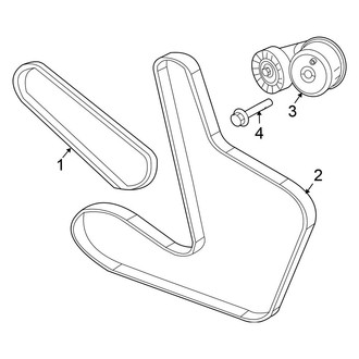 Chrysler OE - Cooling - Belts & Pulleys (LX / Touring Convertible 2.7L Gas)
