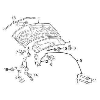 Chrysler OE - Hood & Components (Convertible)