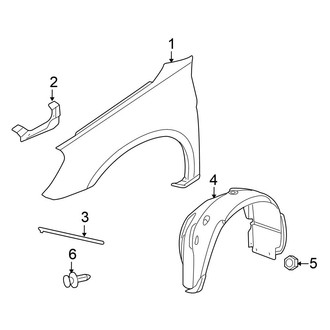 Chrysler OE - Fender & Components (Convertible)