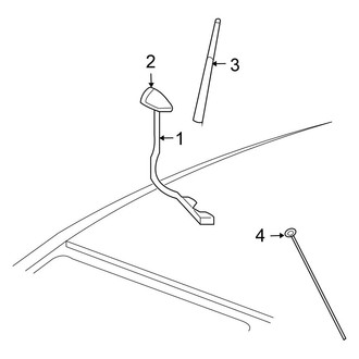 Chrysler OE - Electrical - Antenna (Convertible)