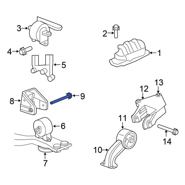 Engine Mount Bolt