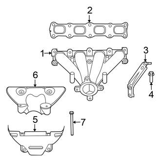 Chrysler OE - Exhaust System - Exhaust Manifold (Convertible)