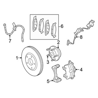 Chrysler OE - Front Suspension - Brake Components (Convertible)