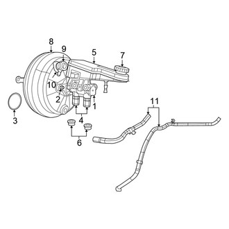 Chrysler OE - Cowl - Components on Dash Panel (Convertible)