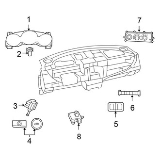 Chrysler OE - Instrument Panel - Cluster & Switches (Limited / LX / Touring Convertible)