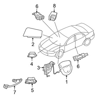 Chrysler OE - Restraint Systems - Air Bag Components (Convertible)