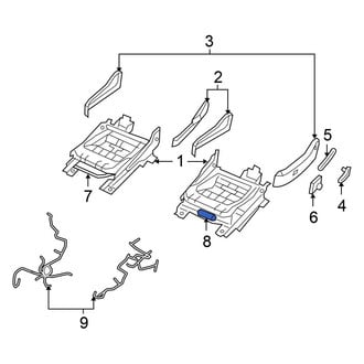 Chrysler OE - Front Left Seat Motor