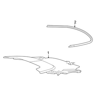 Chrysler OE - Retractable Top - Stowage Compartment (Convertible)