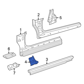 Chrysler OE - Left Rocker Panel Reinforcement