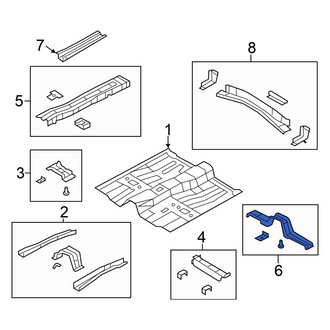 Chrysler OE - Front Floor Pan Crossmember