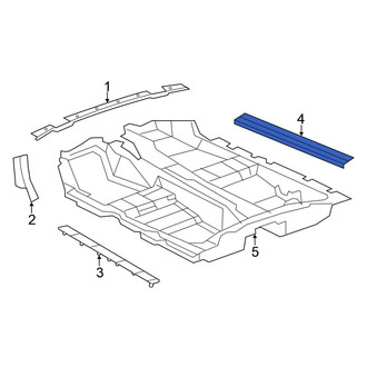 Chrysler OE - Left Liftgate Trim Scuff Plate