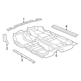 Chrysler OE - Pillars, Rocker & Floor - Interior Trim (Convertible)