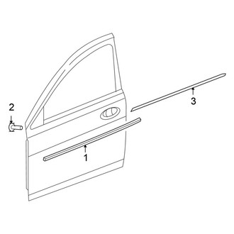 Chrysler OE - Door - Exterior Trim (Convertible)
