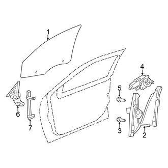 Chrysler OE - Door - Glass & Hardware (Convertible)