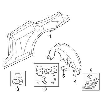 Chrysler OE - Quarter Panel & Components (Convertible)