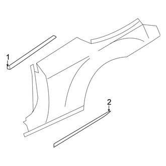 Chrysler OE - Quarter Panel - Exterior Trim (Convertible)