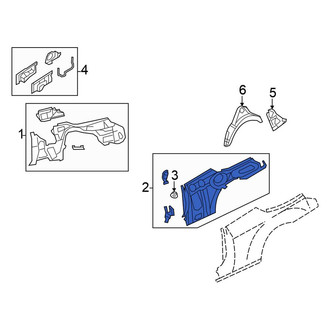 Chrysler OE - Left Quarter Panel Reinforcement