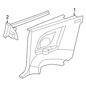 Chrysler OE - Quarter Panel - Interior Trim (Convertible)