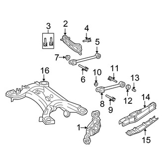 Chrysler OE - Rear Suspension - Suspension Components (Convertible)