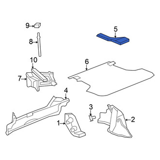 Chrysler OE - Rear Trunk Mat