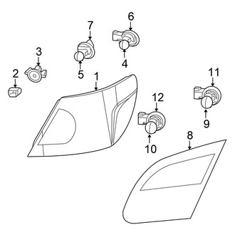 Chrysler OE - Rear Lamps - Tail Lamps (Convertible)