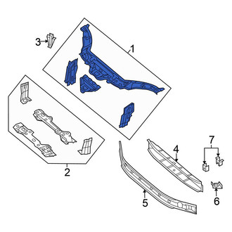 Chrysler OE - Front Upper Radiator Support Tie Bar