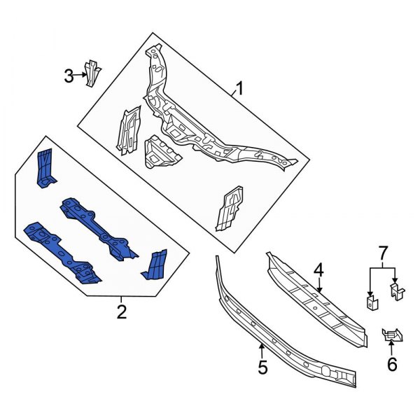 Radiator Support Tie Bar