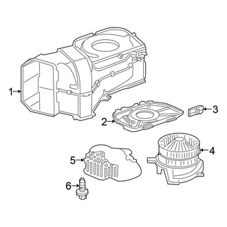 Chrysler OE - Air Conditioner & Heater - Blower Motor & Fan (Base)