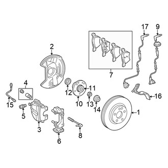 Chrysler OE - Front Suspension - Brake Components (Limited)