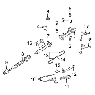 Chrysler OE - Steering Column Assembly (With Adjustable), (Base)