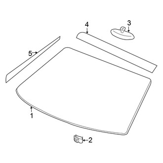 Chrysler OE - Windshield - Glass