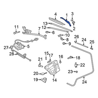 Chrysler OE - Left Wiper Arm