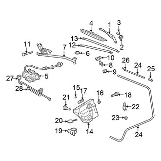 Chrysler OE - Windshield - Wiper & Washer Components