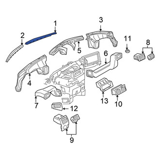 Chrysler OE - Front Right Windshield Defroster Nozzle