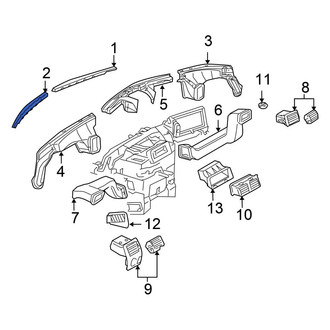 Chrysler OE - Front Left Windshield Defroster Nozzle