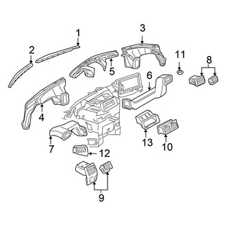 Chrysler OE - Instrument Panel - Ducts