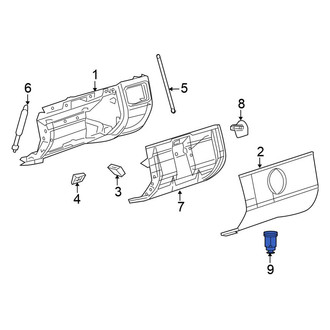 Chrysler OE - Glove Box Lock Kit
